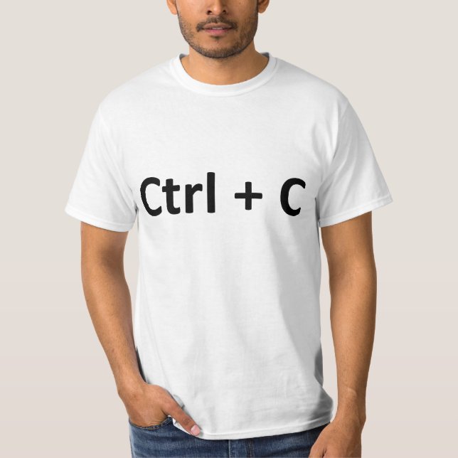 Camiseta Gêmeos da pasta da cópia do CTRL C CTRL V (Frente)