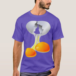 Camiseta Gêmeos de Ovos de Duas Gemas