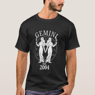 Camiseta Gêmeos do Zodíaco Gêmeos nascidos em 2004
