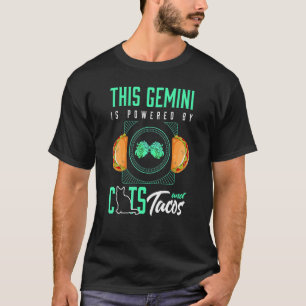 Camiseta Gêmeos Gato Taco Horóscopo Signo Zodíaco