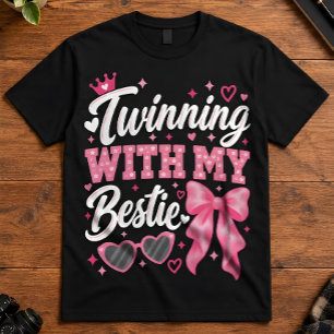 Camiseta Gêmeos Gêmeos Com Meu Amigo Estilo Combinado