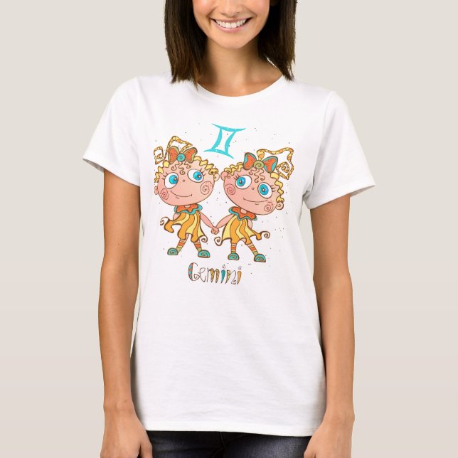 Camiseta Gêmeos Gemini Cute (Frente)