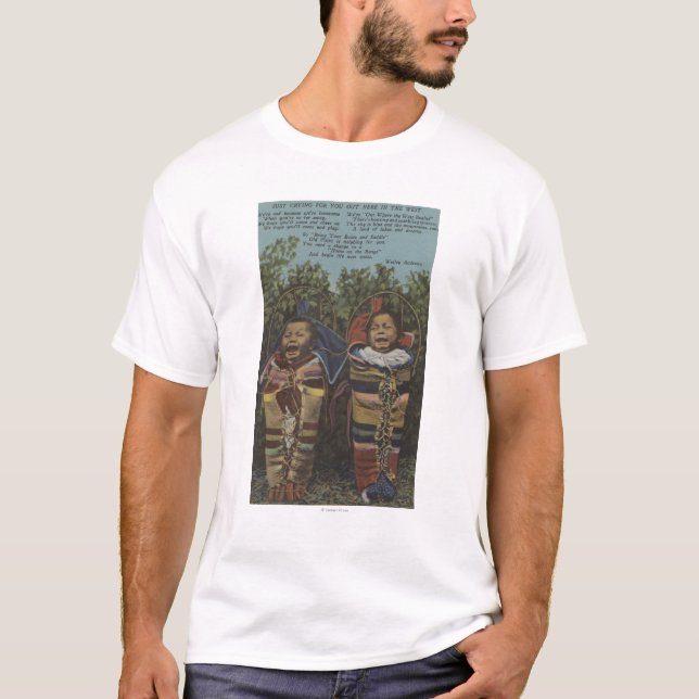 Camiseta Gêmeos indianos em Papooses & "apenas em Crying� " (Frente)