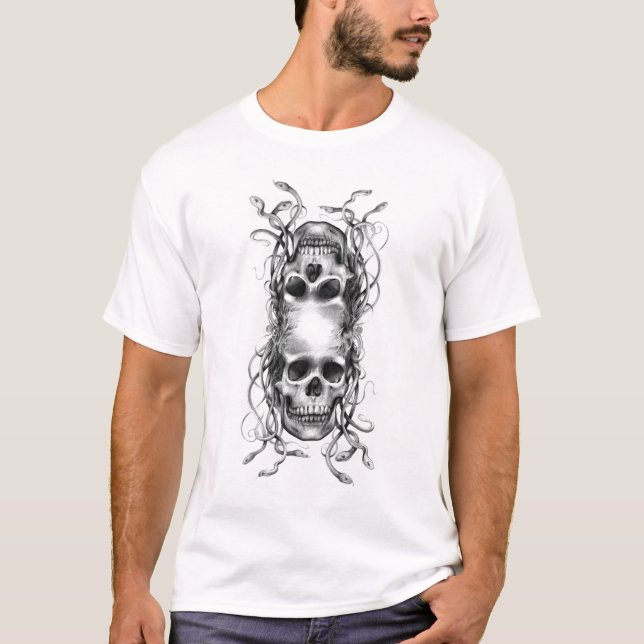 Camiseta gêmeos siamese do medusa (Frente)