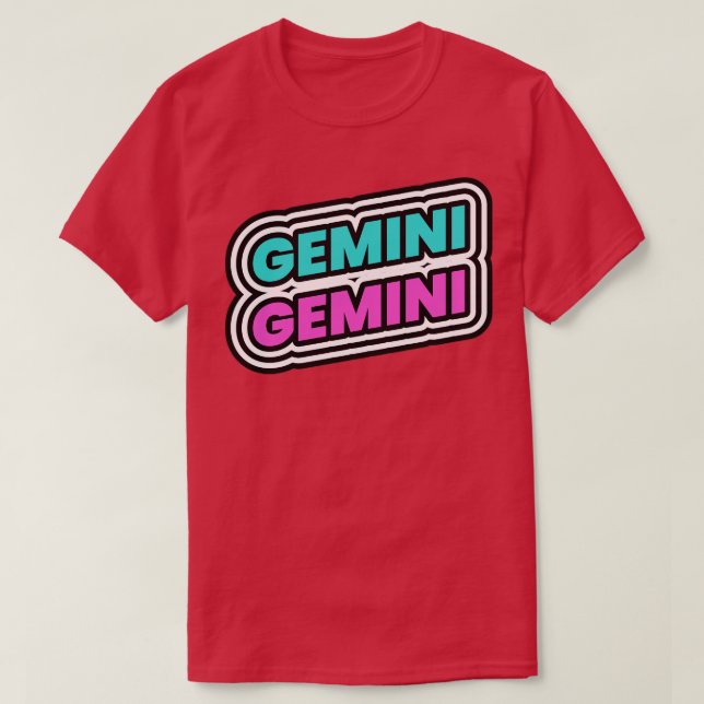Camiseta Gemini 1 (Frente do Design)