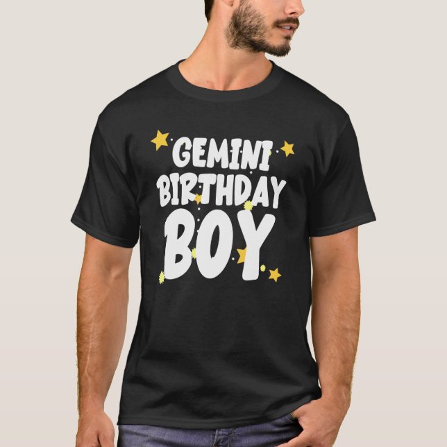 Camiseta Gemini Birthday Boy 1 (Frente)