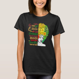 Camiseta Gemini Birthday Queen Stronger Happy Birthday Zodi