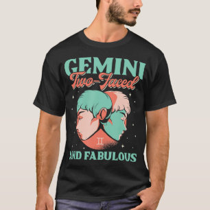 Camiseta Gemini Dois Facultados E Fabulosos Sinal Zodiac Ho