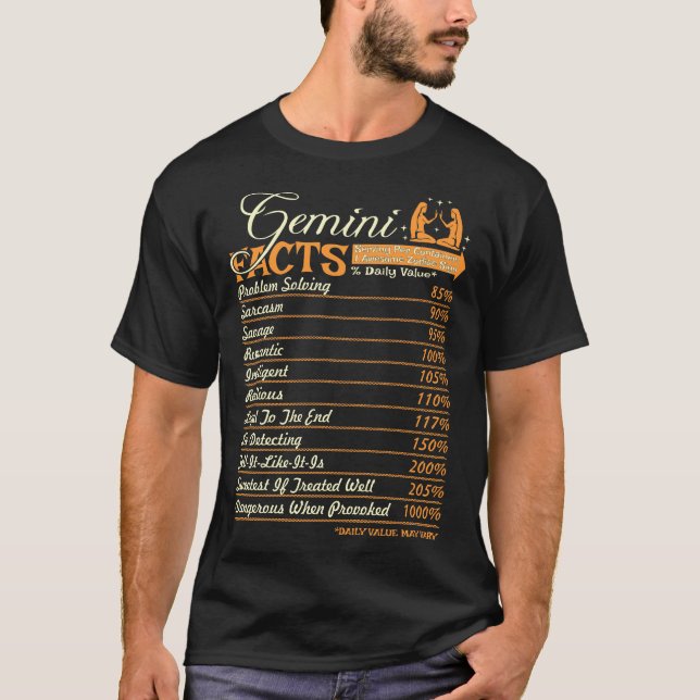 Camiseta Gemini Fata Problema ao Resolver o Sarcástico (Frente)