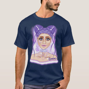 Camiseta Gemini Girl Birthday Zodiac Women Nascer em maio d