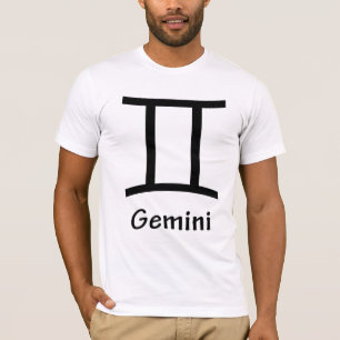 Camiseta Gemini, Horoscope, símbolo, astrologia