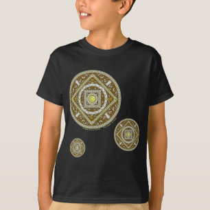 Camiseta Gemini Mandala Kid e Baby Dark Shirt