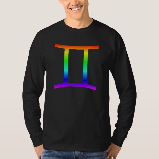 Camiseta Gemini Rainbow (Frente)
