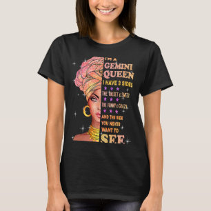 Camiseta Gemini rainha... Eu tenho 3 lados de aniversário p