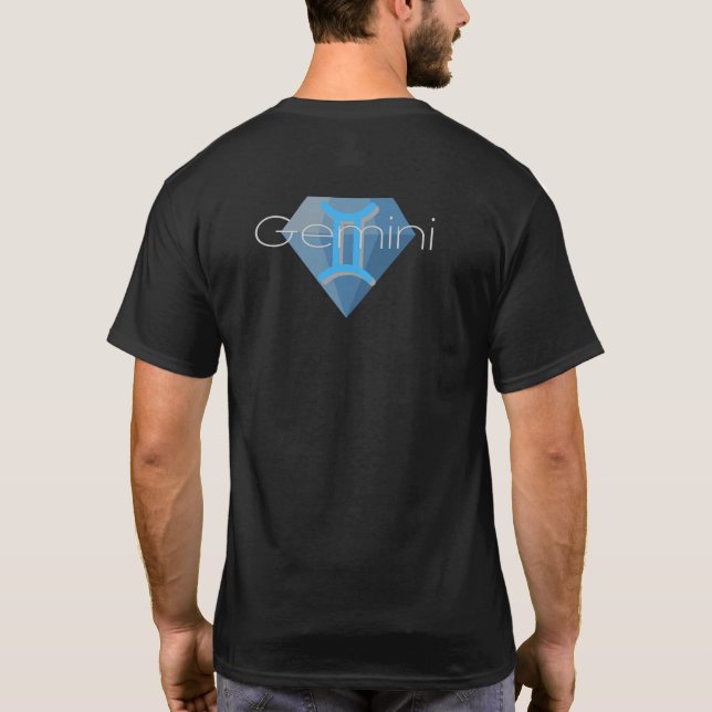 Camiseta Gemini - Sinal de Astrologia T-Shirt  (Verso)