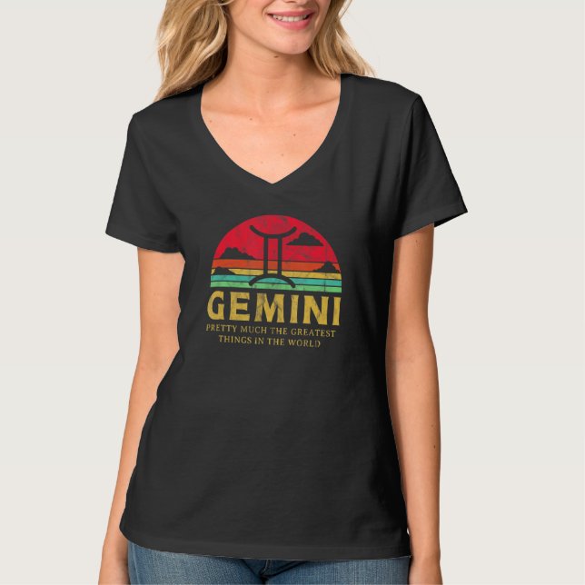 Camiseta Gemini - Sinal de Grande Coisa - Sinal de Estrela  (Frente)