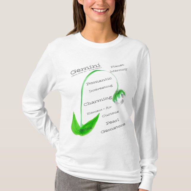 Camiseta Gemini Wearable Birthday Horoscope (Frente)