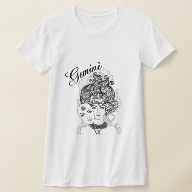 Camiseta Gemini Zodiac Design (Postura )