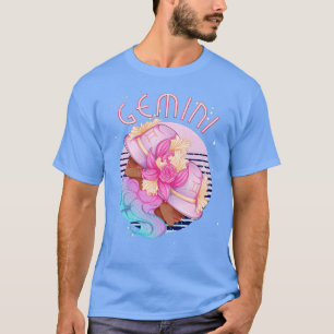 Camiseta Gemini Zodiac Horoscope Sinal de Aniversário Tarot
