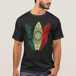 Camiseta Gemini Zodiac - Sinal de surfboard surfboard Horos