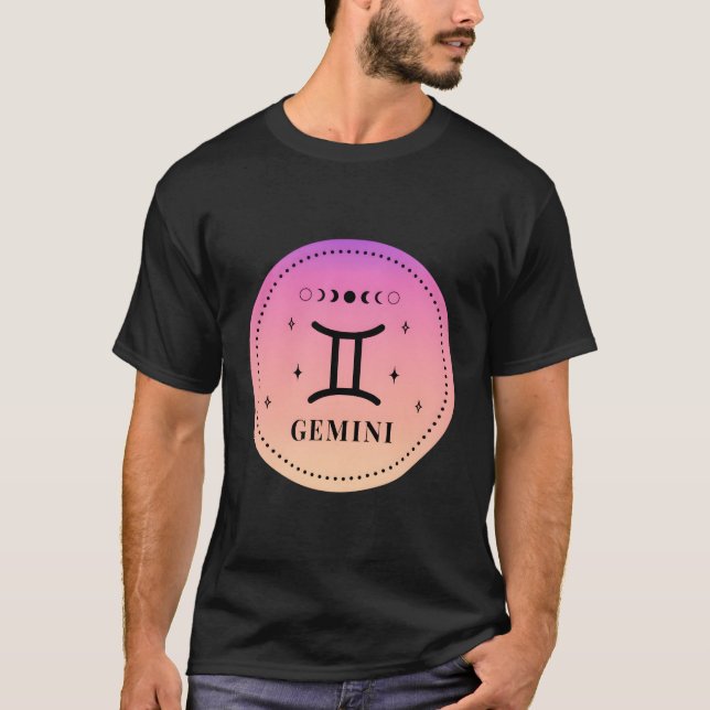 Camiseta Gemini Zodiac - Sinal Gemini (Frente)