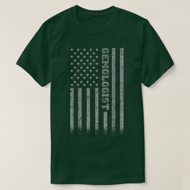 Camiseta Gemologist American Flag  (Frente do Design)