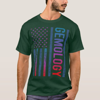 Camiseta Gemologista de Sinalizador Gradiente