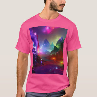 Camiseta Gemstone Mounts Fantasy Multicolor Crystal Acti