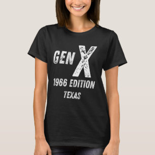 Camiseta Gen X 1966 Edition Generation Texas Birthday Chris