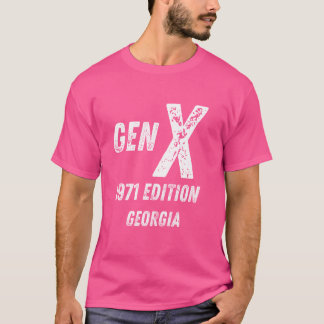 Camiseta Gen X 1971 Edition Generation Georgia Birthday Chr