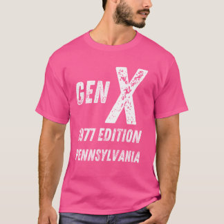 Camiseta Gen X 1977 Edition Generation Pennsylvania Birthda