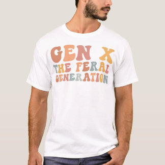 Camiseta Gen X A Geração Feral Engraçada
