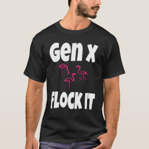 Camiseta Gen X Flock It Flamingo Generation X Dizendo Humor