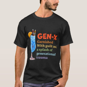 Camiseta Gen-x Guardado Com Culpa &amp; Um Lixo Do Gênero