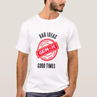 Camiseta Gen X "Más Ideias, Bons Tempos"