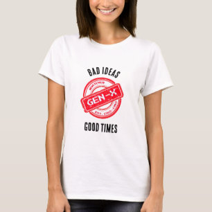 Camiseta Gen X "Más Ideias, Bons Tempos"