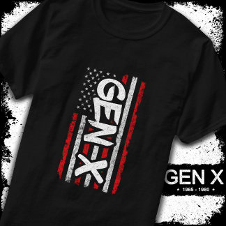 Camiseta Gen Xer Generation X American Flag Gen X