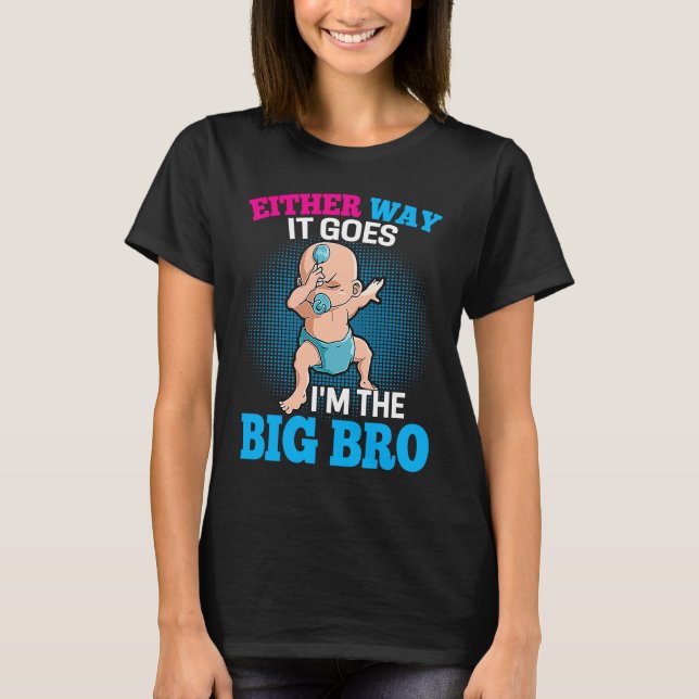 Camiseta Gender Announcement Either Way it goes  I'm The Bi (Frente)