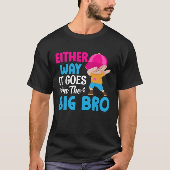 Camiseta Gender Announcement Either Way it goes  I'm The Bi (Frente)
