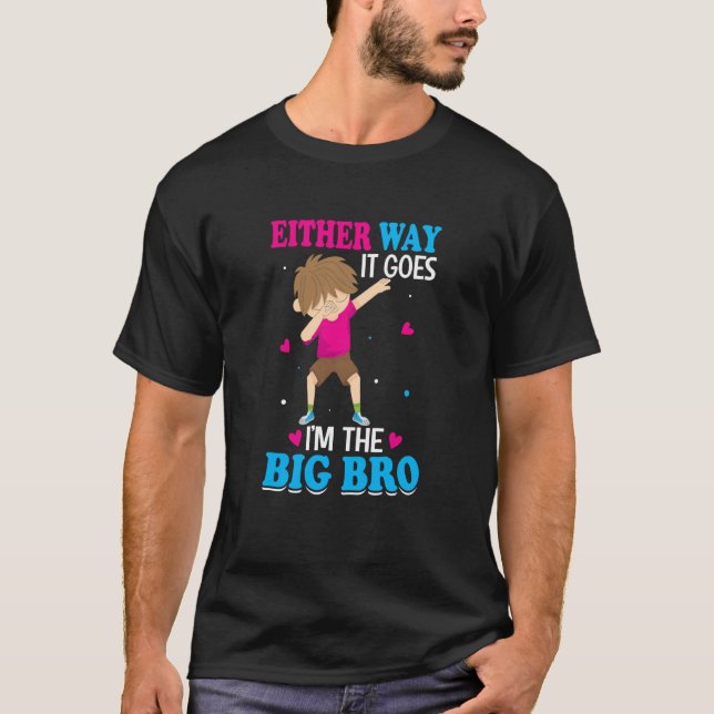 Camiseta Gender Announcement Either Way it goes I'm The Big (Frente)