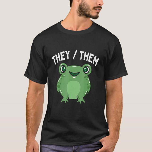 Camiseta Gender Queer They Them Pronouns LGBTQ Pride Month  (Frente)