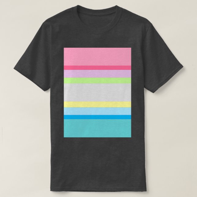 Camiseta Gender Questioning Flag (Frente do Design)