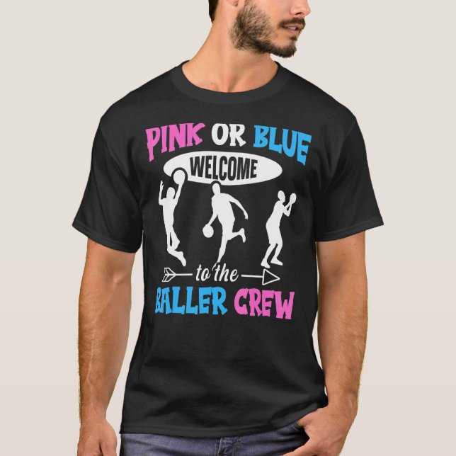 Camiseta Gender Reveal Baller Quote for a Baller (Frente)