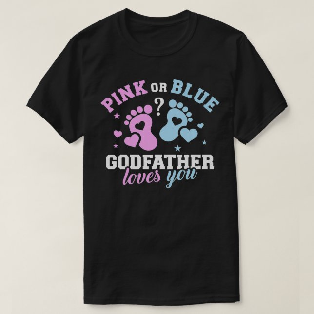 Camiseta Gender reveal godfather Premium  (Frente do Design)