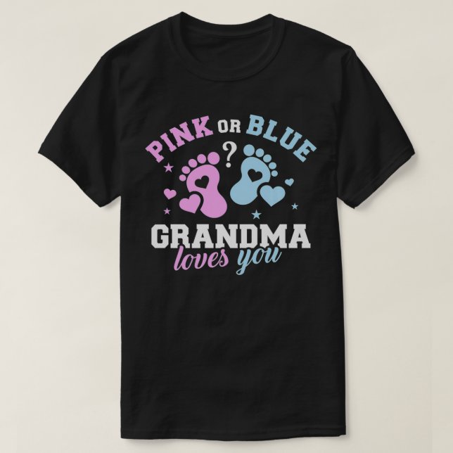 Camiseta Gender reveal grandma Premium  (Frente do Design)