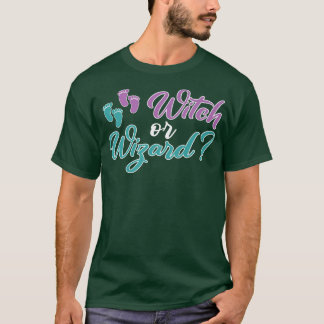 Camiseta Gender Reveal Halloween Witch Or Wizard