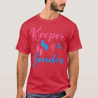 Camiseta Gender Reveal Keeper of the Gender Cute Gender Rev