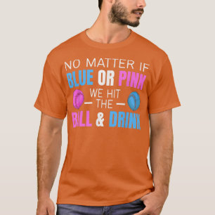 Camiseta Gender Reveal Party Design for a Baseball Player T