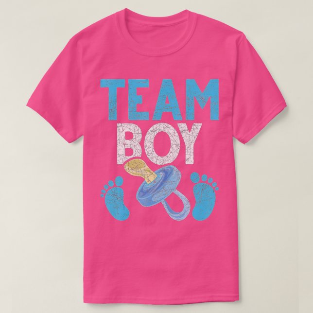 Camiseta Gender Reveal Party Team Boy Future Parents Gender (Frente do Design)