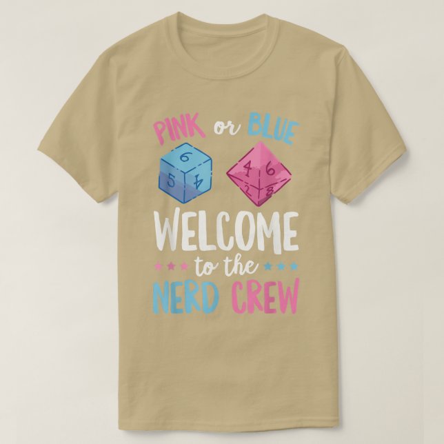 Camiseta Gender Reveal RPG Role Play Design for a Board gam (Frente do Design)